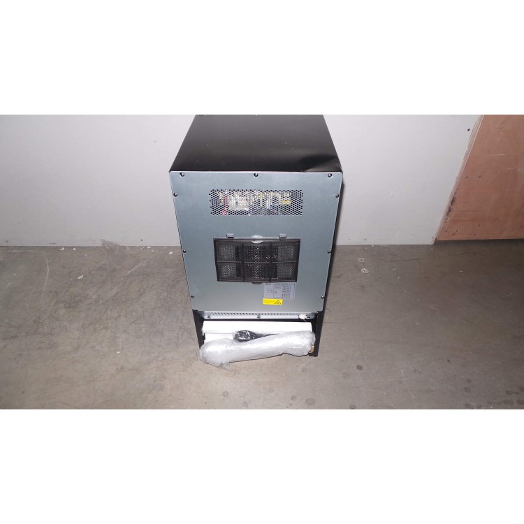 GRADE A2 - Light cosmetic damage - Baumatic BW18BL Freestanding 18 Bottle Wine Cooler - Black with Smoked Black Glass