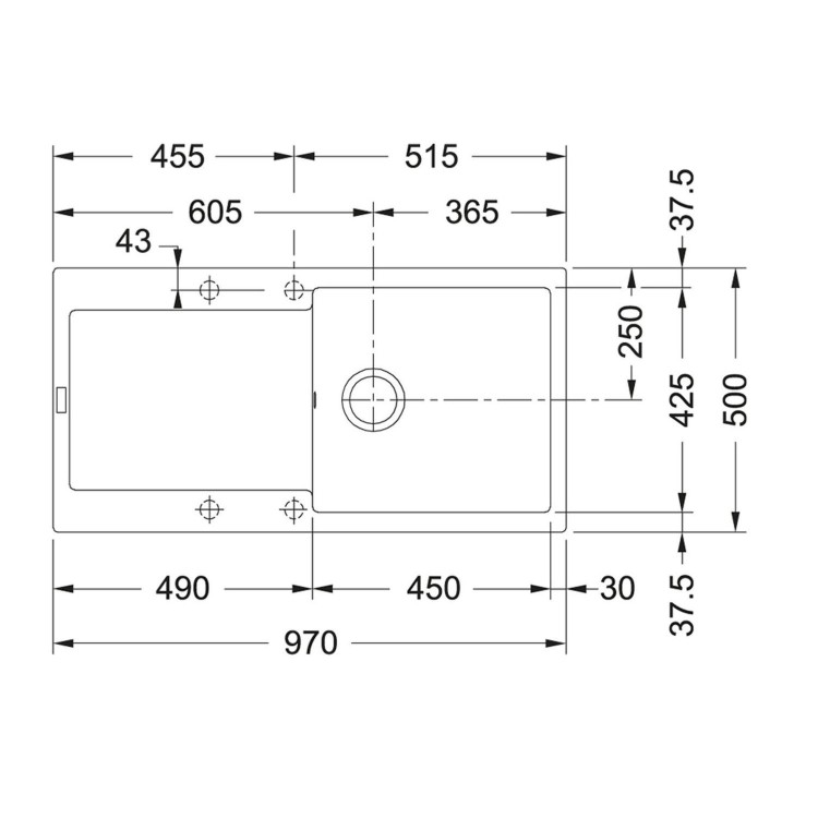 Franke Maris Granite Kitchen Sink - Stone Grey