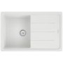 Single Bowl Inset White Composite Kitchen Sink with Reversible Drainer - Franke
