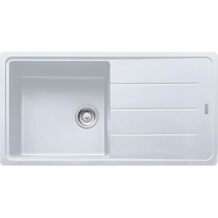 Franke Bfg 611 970 Single Bowl Reversible Composite Sink Polar White