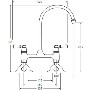 Franke Bridge Lever Tap Chrome