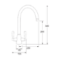 GRADE A1 - Franke Eiger Round Brass Monobloc Kitchen Sink Mixer Tap