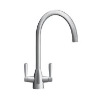 Franke Eiger Dual Lever Monobloc  Kitchen Mixer Tap - Steel Franke Eiger Dual Lever Monobloc  Kitchen Mixer Tap - Steel