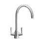 Franke Eiger Dual Lever Monobloc  Kitchen Mixer Tap - Steel