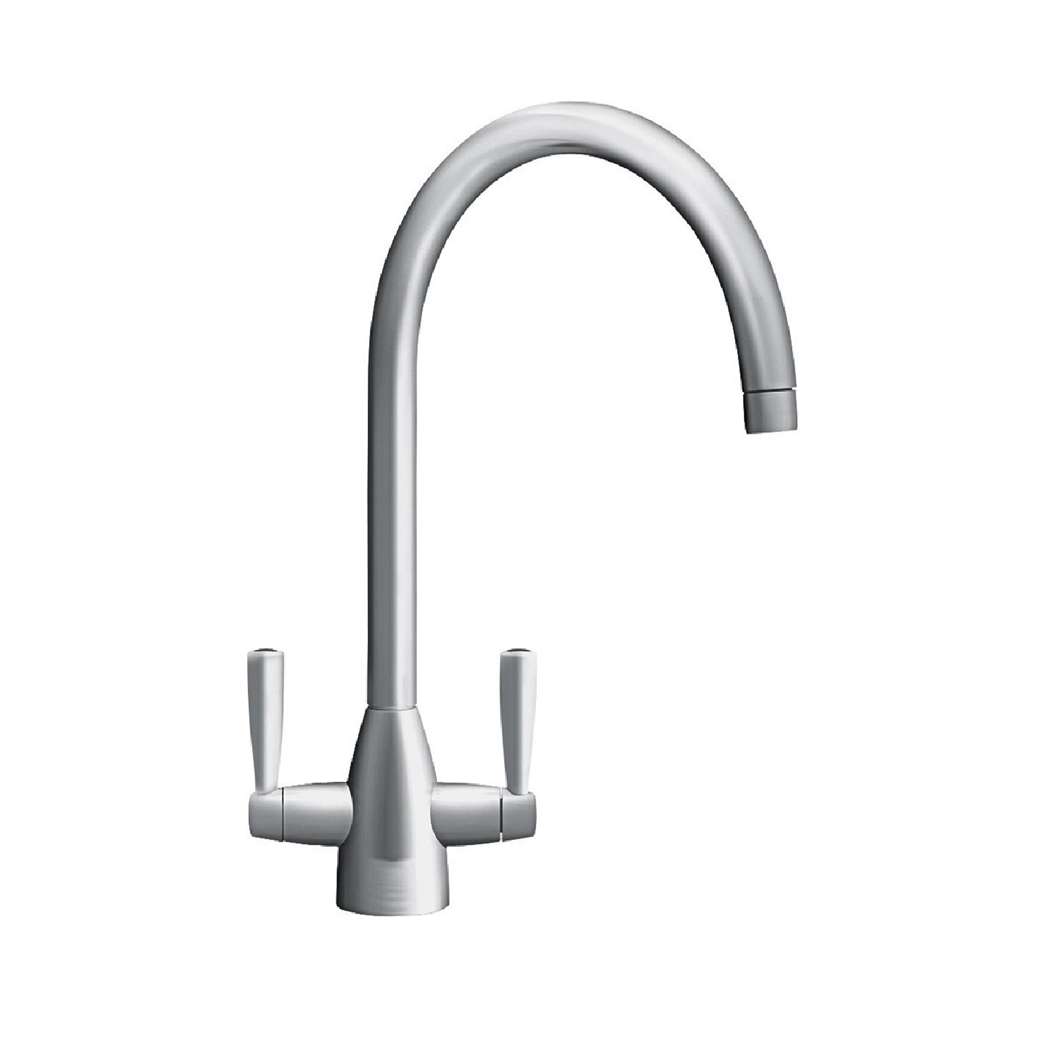 Franke Eiger Dual Lever Monobloc Kitchen Mixer Tap - Steel
