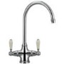 Franke Chrome Twin Lever Bi-Flow Kitchen Tap - Venician