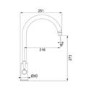 Franke Silk Steel Twin Lever Quarter Turn Kitchen Tap - Ascona