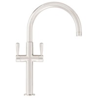 Franke Rigi Extra Height Twin Lever Tap SilkSteel
