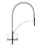 Franke Zelus Round Chome Pull Out Monobloc Kitchen Sink Mixer Tap
