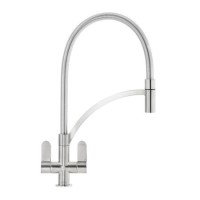 Franke Zelus Round Steel Pull Out Kitchen Tap