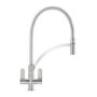 Franke Zelus Round Steel Pull Out Kitchen Tap
