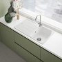 Franke Hestia Dual Lever Kitchen Mixer Tap - Silk Steel