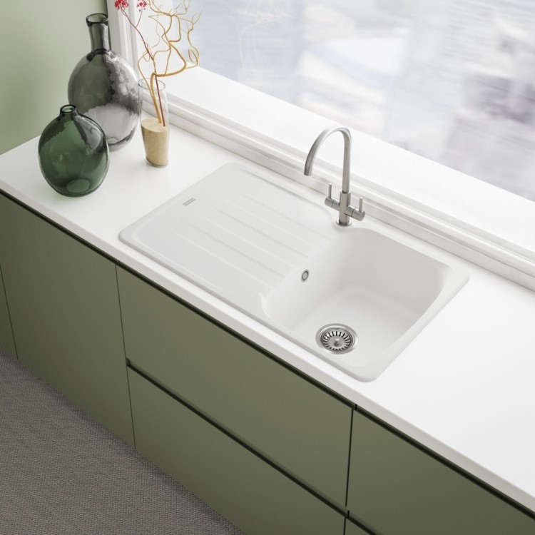 Franke Hestia Dual Lever Kitchen Mixer Tap - Silk Steel