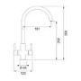 Franke Hestia Dual Lever Kitchen Mixer Tap - Silk Steel