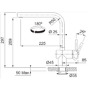 Franke Atlas Neo Single Lever Monobloc Mixer Kitchen Tap- Steel