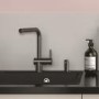 Franke Atlas Neo Square Anthracite Pull Out Monobloc Kitchen Sink Mixer Tap