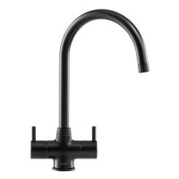 Franke Athena Dual Lever Kitchen Mixer Tap - Black