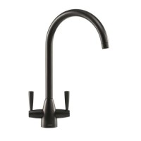 Franke Eiger Dual Lever Pull Out Monobloc Kitchen Mixer Tap - Black