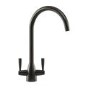 Franke Eiger Dual Lever Pull Out Monobloc Kitchen Mixer Tap - Black