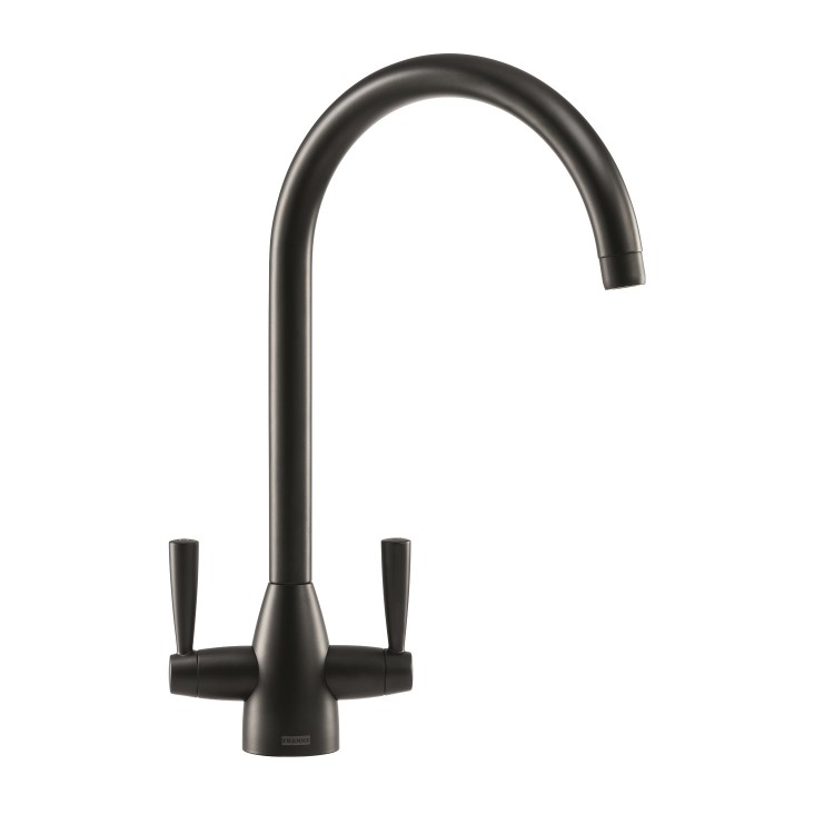 Franke Eiger Dual Lever Pull Out Monobloc Kitchen Mixer Tap - Black