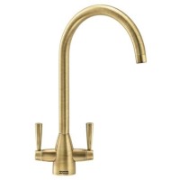GRADE A1 - Franke Eiger Round Brass Monobloc Kitchen Sink Mixer Tap GRADE A1 - Franke Eiger Round Brass Monobloc Kitchen Sink Mixer Tap