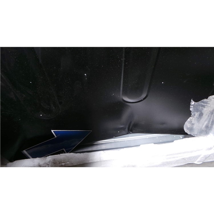 GRADE A3 - Heavy cosmetic damage - Hotpoint HAGL60K 60cm Double Oven Gas Cooker With Lid Black