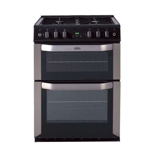 GRADE A3 - Belling FSG60TC 60cm Twin Cavity Gas Cooker in Stainless steel