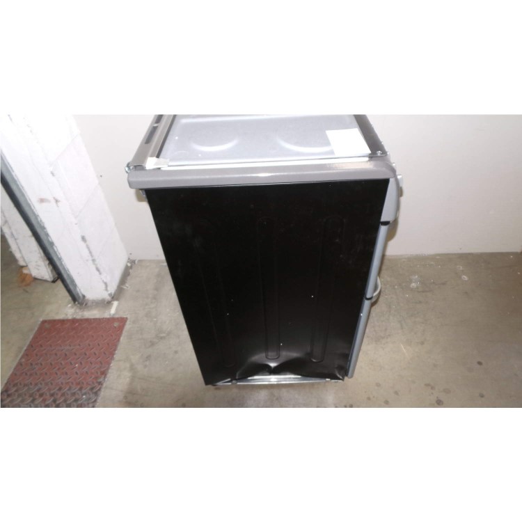 GRADE A3 - Heavy cosmetic damage - Hotpoint HUD61GS Ultima 60cm Double Oven Dual Fuel Cooker - Graphite