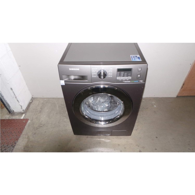 GRADE A2 - Light cosmetic damage - Samsung WF70F5E2W4X EcoBubble 7kg 1400rpm Freestanding Washing Machine Graphite Grey