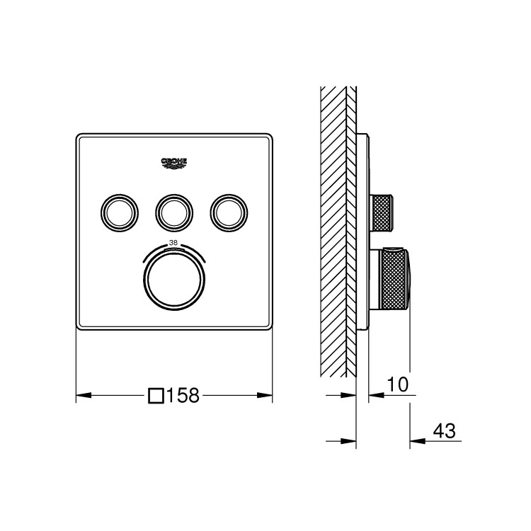 Grohe SmartControl Shower Set - 2 Outlet