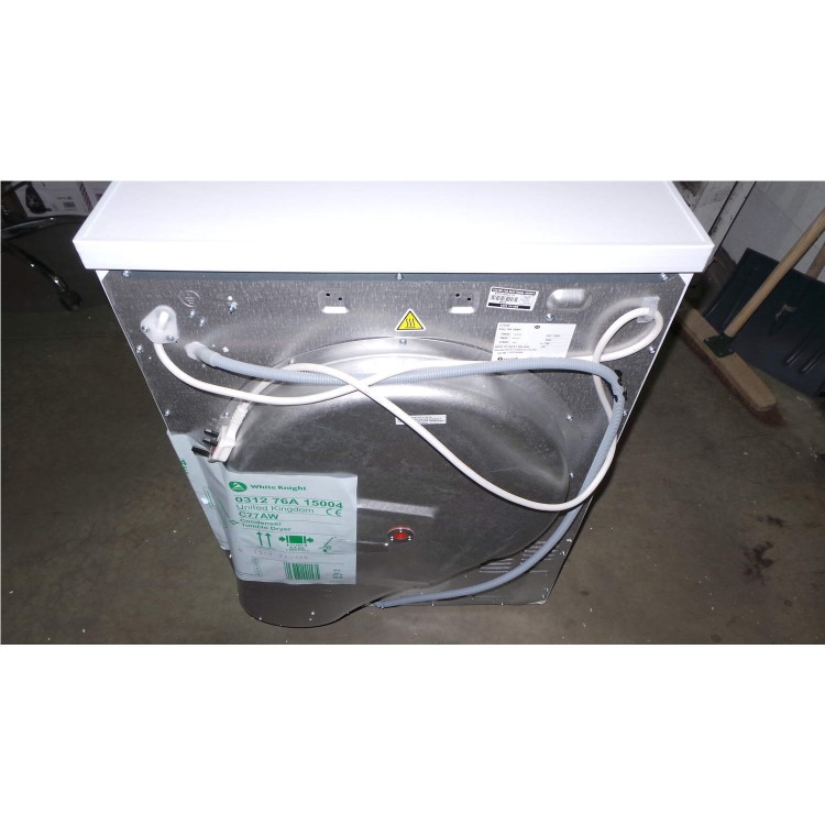 GRADE A2 - Light cosmetic damage - White Knight C77AW 7kg Freestanding Condenser Tumble Dryer - White