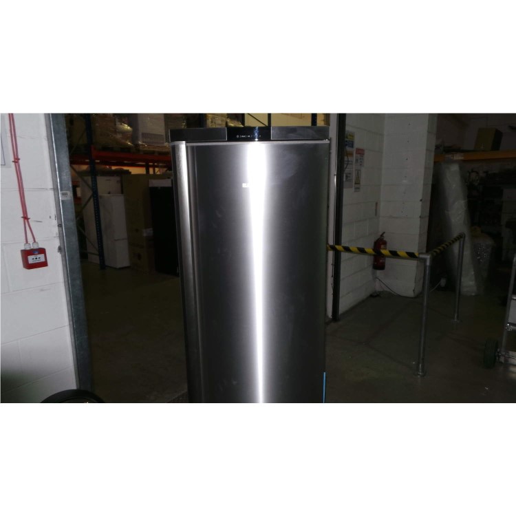 GRADE A2 - Light cosmetic damage - AEG A72710GNX0 1.85m Tall Freestanding Freezer - Silver With Anti-fingerprint Stainless Steel Door
