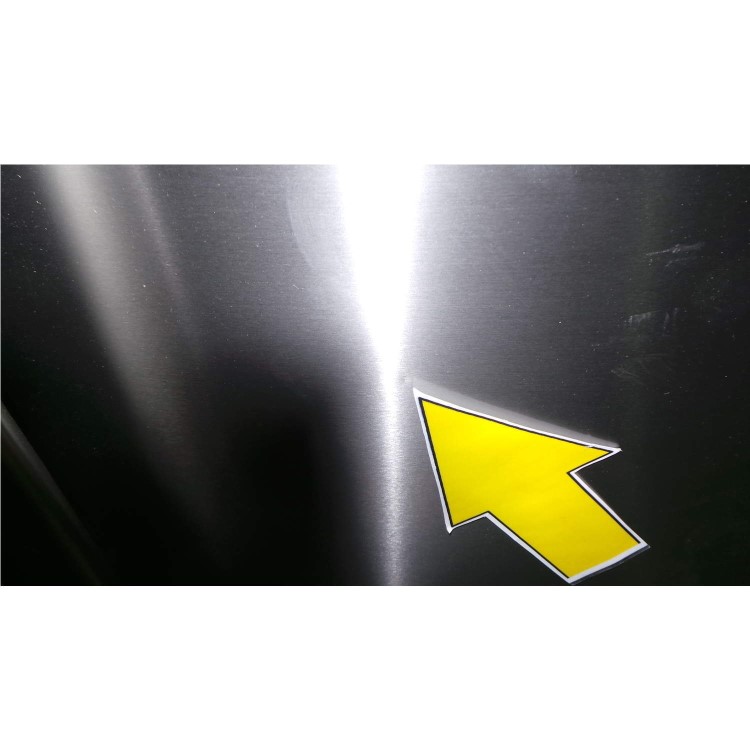 GRADE A2 - Light cosmetic damage - AEG A72710GNX0 1.85m Tall Freestanding Freezer - Silver With Anti-fingerprint Stainless Steel Door