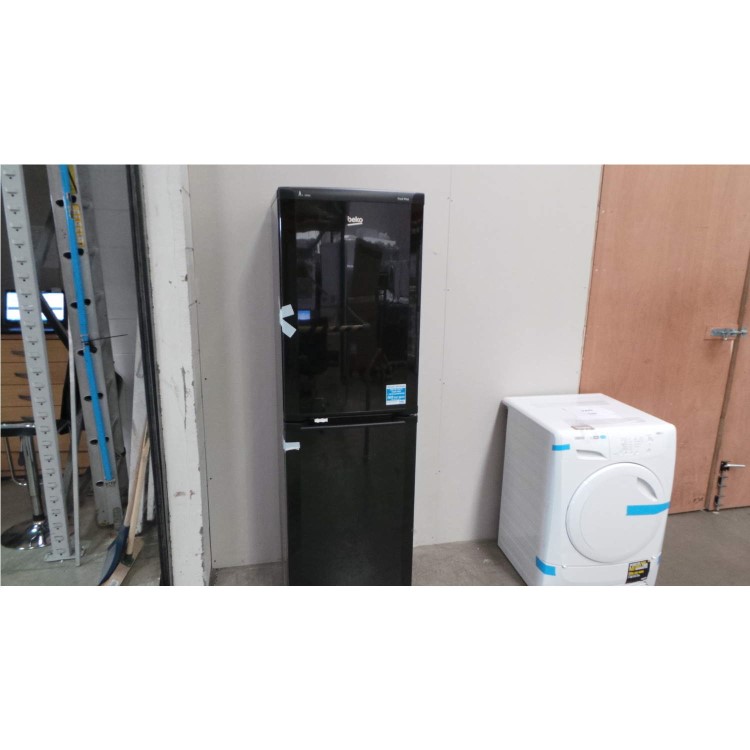 GRADE A3 - Heavy cosmetic damage - Beko CF5834APB 183x55cm Frost Free Freestanding Fridge Freezer Black