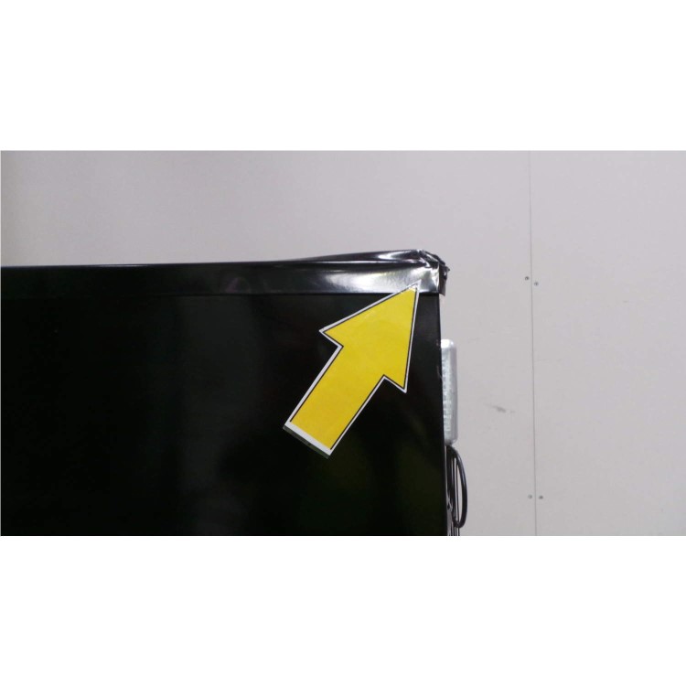 GRADE A3 - Heavy cosmetic damage - Beko CF5834APB 183x55cm Frost Free Freestanding Fridge Freezer Black