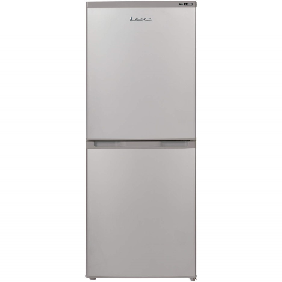 LEC TF55142 55x140cm Frost Free Freestanding Fridge Freezer Silver 444442229 Appliances Direct