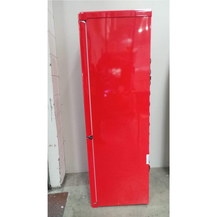 GRADE A2 - Light cosmetic damage - Servis C60185NFR Freestanding Retro Fridge Freezer Red