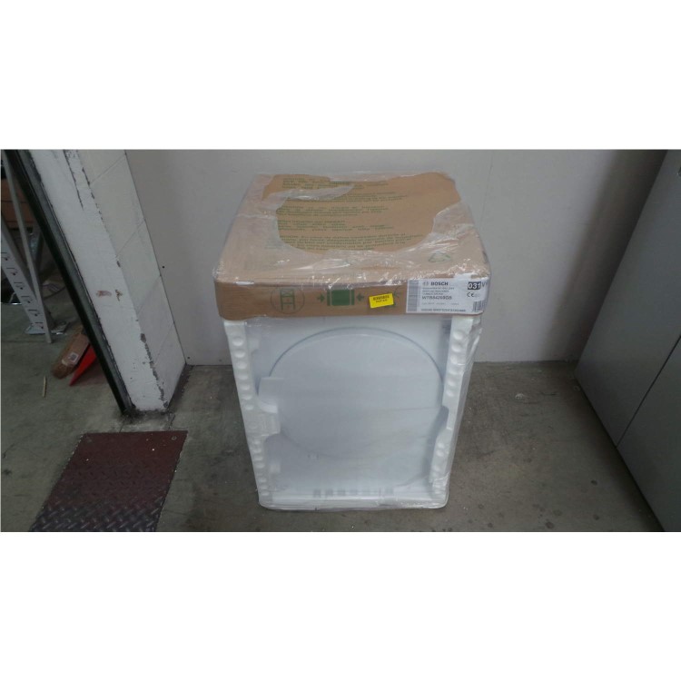 GRADE A2 - Light cosmetic damage - Bosch WTB84200GB 8kg Freestanding Condenser Tumble Dryer White