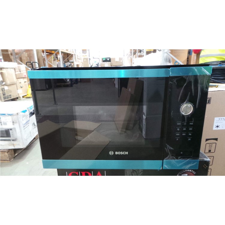 GRADE A3 - Heavy cosmetic damage - Bosch HMT75M654B Built-in Microwave Oven Stainless Steel For 60cm Wide Cabinet