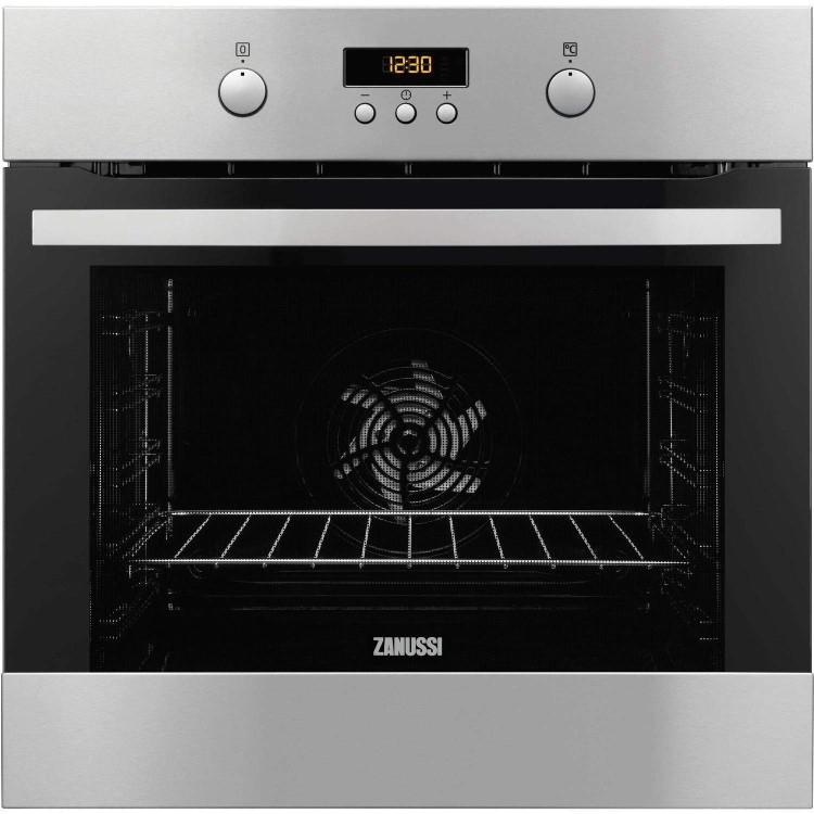 Zanussi ZOP37962XE Multifunction 74L Electric Built-in Single Oven With Pyrolytic Cleaning Stainless Steel With Antifingerprint Coating