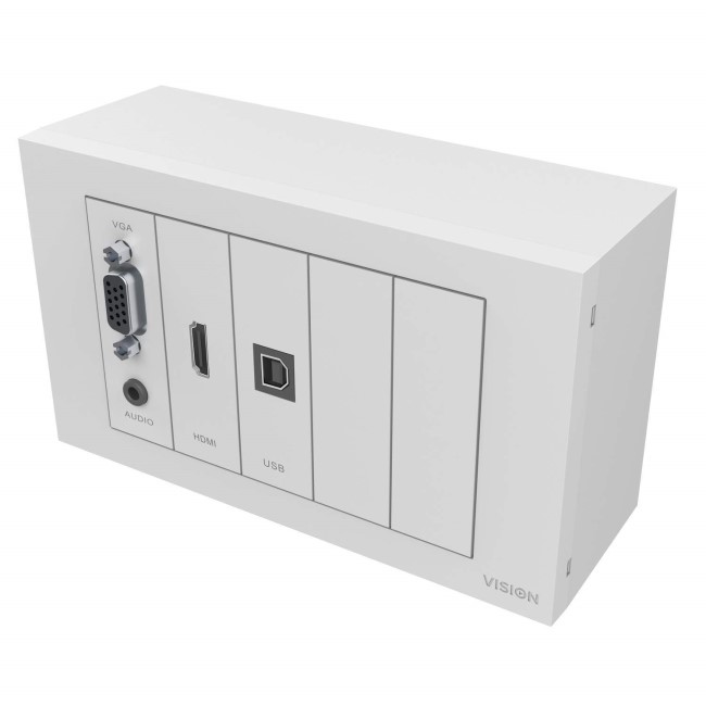 Vision Techconnect Mod VISION TECHCONNECT FACEPLATE KIT - MODULE PACK WITH 10M CABLE PACK ...