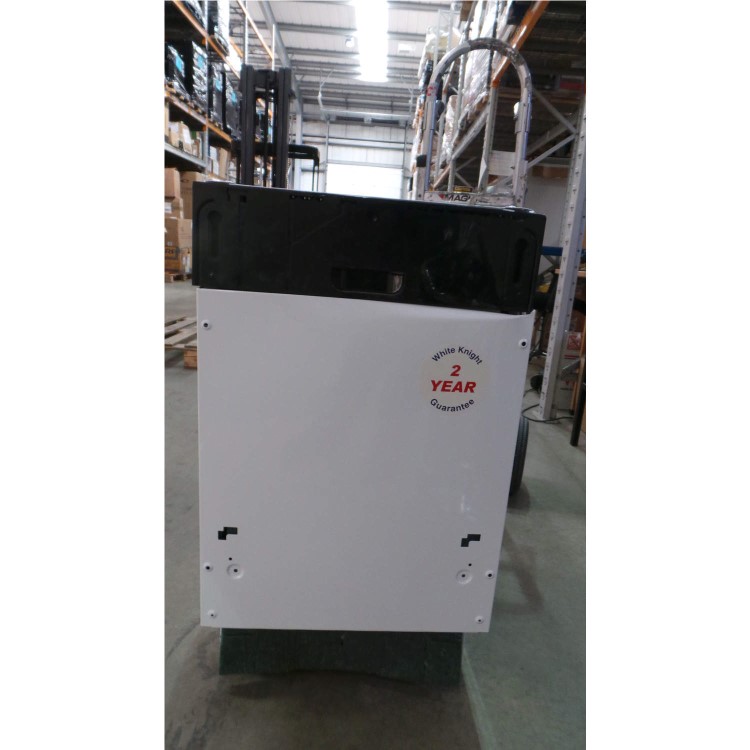 GRADE A3 - Heavy cosmetic damage - White Knight DW0945IA 9 Place Slimline Fully Integrated Dishwasher - White