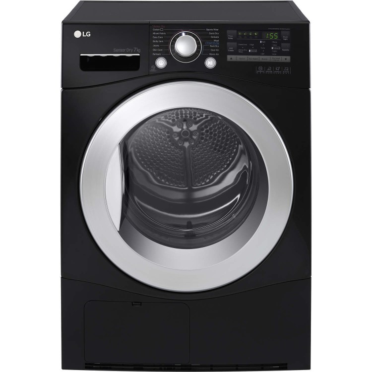 LG RC7066B2Z 7kg Freestanding Sensor Condenser Tumble Dryer Black