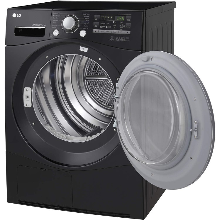 LG RC7066B2Z 7kg Freestanding Sensor Condenser Tumble Dryer Black
