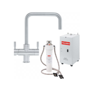 Franke OMNI 4-in-1 Square Steel Boiling and Filtered Water Kitchen Tap