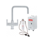 Franke OMNI 4-in-1 Square Steel Boiling and Filtered Water Kitchen Tap