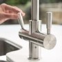Franke OMNI 4-in-1 Round Steel Boiling and Filtered Water Kitchen Tap