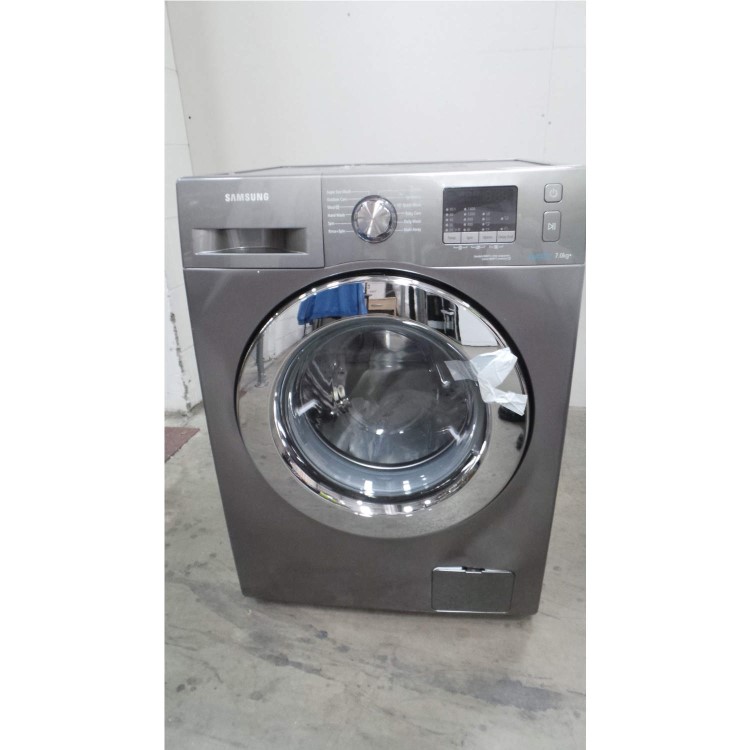 GRADE A3 - Heavy cosmetic damage - Samsung WF70F5E2W4X EcoBubble 7kg 1400rpm Freestanding Washing Machine Graphite Grey