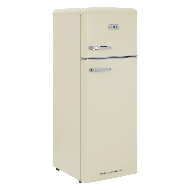 GRADE A1 - CDA 206 Litre Top Mount Retro Freestanding Fridge Freezer - Betty Barley