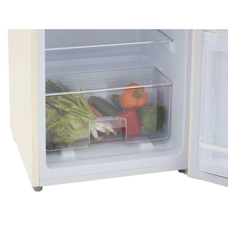 GRADE A1 - CDA 206 Litre Top Mount Retro Freestanding Fridge Freezer - Betty Barley